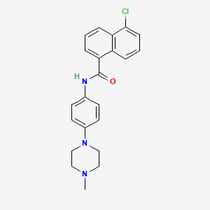 5-chloro-N-[4-(4-methylpiperazin-1-yl)phenyl]naphthalene-1-carboxamide