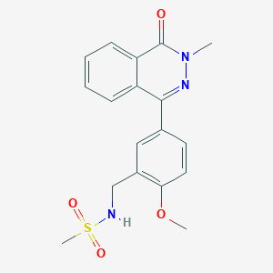 N-[2-methoxy-5-(3-methyl-4-oxo-3,4-dihydro-1-phthalazinyl)benzyl]methanesulfonamide