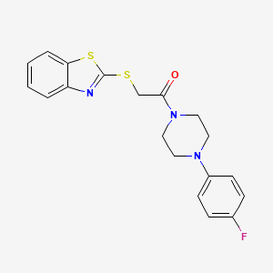 2-(1,3-Benzothiazol-2-ylsulfanyl)-1-[4-(4-fluorophenyl)piperazin-1-yl]ethanone