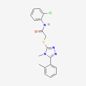 N-(2-chlorophenyl)-2-{[4-methyl-5-(2-methylphenyl)-4H-1,2,4-triazol-3-yl]sulfanyl}acetamide