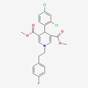 dimethyl 4-(2,4-dichlorophenyl)-1-[2-(4-fluorophenyl)ethyl]-1,4-dihydro-3,5-pyridinedicarboxylate