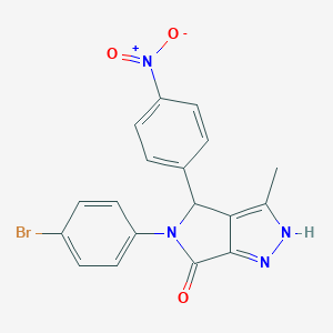 5-(4-bromophenyl)-3-methyl-4-(4-nitrophenyl)-4,5-dihydropyrrolo[3,4-c]pyrazol-6(1H)-one