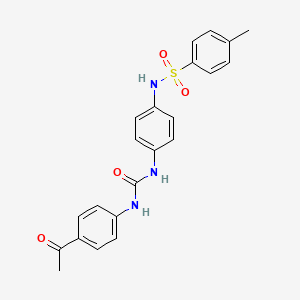 3-(4-ACETYLPHENYL)-1-[4-(4-METHYLBENZENESULFONAMIDO)PHENYL]UREA