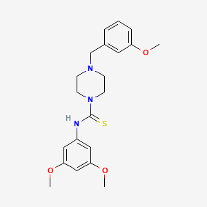 N-(3,5-dimethoxyphenyl)-4-(3-methoxybenzyl)-1-piperazinecarbothioamide