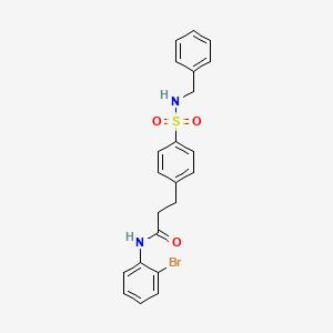 3-{4-[(benzylamino)sulfonyl]phenyl}-N-(2-bromophenyl)propanamide