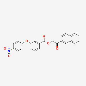 2-(2-naphthyl)-2-oxoethyl 3-(4-nitrophenoxy)benzoate