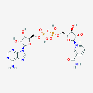 molecular formula C21H27N7O14P2 B035249 Nicotinamide arabinoside adenine dinucleotide CAS No. 108646-17-9