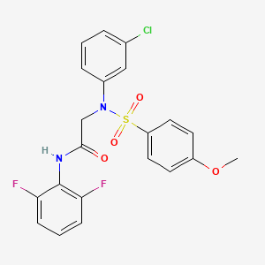 N~2~-(3-chlorophenyl)-N~1~-(2,6-difluorophenyl)-N~2~-[(4-methoxyphenyl)sulfonyl]glycinamide