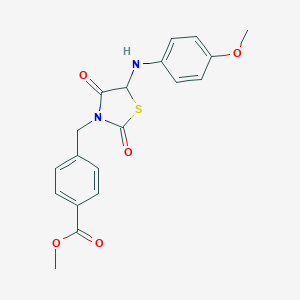 Methyl 4-((5-((4-methoxyphenyl)amino)-2,4-dioxothiazolidin-3-yl)methyl)benzoate