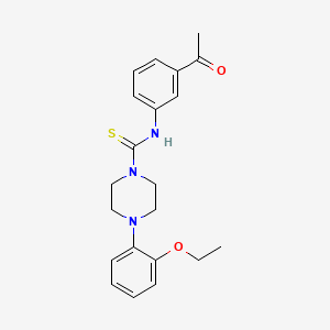 N-(3-acetylphenyl)-4-(2-ethoxyphenyl)piperazine-1-carbothioamide