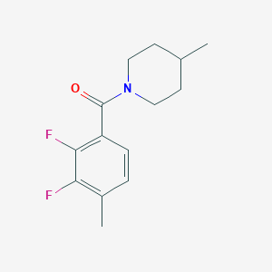 molecular formula C14H17F2NO B3524938 (2,3-Difluoro-4-methylphenyl)-(4-methylpiperidin-1-yl)methanone 