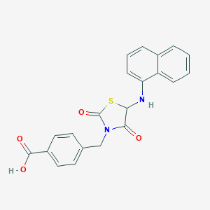 4-{[5-(Naphthylamino)-2,4-dioxo-1,3-thiazolidin-3-yl]methyl}benzoic acid