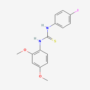 molecular formula C15H15IN2O2S B3524969 1-(2,4-Dimethoxyphenyl)-3-(4-iodophenyl)thiourea 