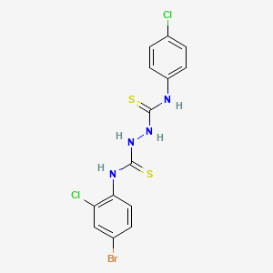 N-(4-bromo-2-chlorophenyl)-N'-(4-chlorophenyl)-1,2-hydrazinedicarbothioamide