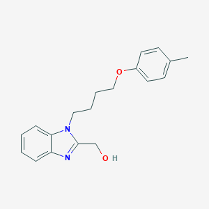 molecular formula C19H22N2O2 B352500 (1-(4-(p-tolyloxy)butyl)-1H-benzo[d]imidazol-2-yl)methanol CAS No. 799266-63-0