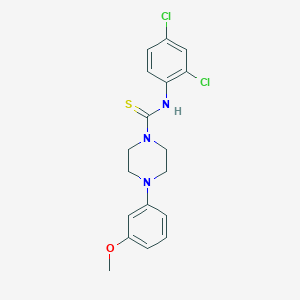 molecular formula C18H19Cl2N3OS B3525004 N-(2,4-dichlorophenyl)-4-(3-methoxyphenyl)piperazine-1-carbothioamide 