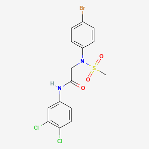 N~2~-(4-bromophenyl)-N~1~-(3,4-dichlorophenyl)-N~2~-(methylsulfonyl)glycinamide