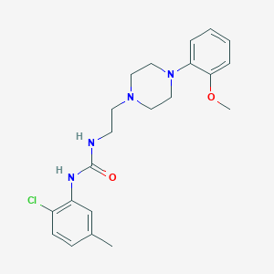 1-(2-Chloro-5-methylphenyl)-3-[2-[4-(2-methoxyphenyl)piperazin-1-yl]ethyl]urea