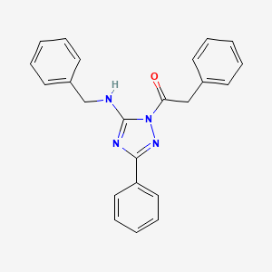 N-benzyl-3-phenyl-1-(phenylacetyl)-1H-1,2,4-triazol-5-amine