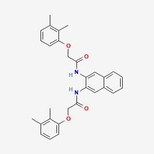 molecular formula C30H30N2O4 B3525038 N,N'-2,3-naphthalenediylbis[2-(2,3-dimethylphenoxy)acetamide] 