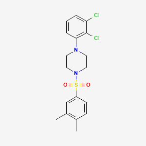 molecular formula C18H20Cl2N2O2S B3525047 1-(2,3-Dichlorophenyl)-4-(3,4-dimethylbenzenesulfonyl)piperazine 