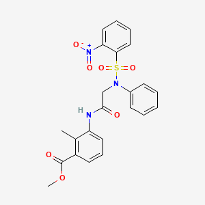 methyl 2-methyl-3-({N-[(2-nitrophenyl)sulfonyl]-N-phenylglycyl}amino)benzoate