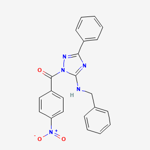 N-benzyl-1-(4-nitrobenzoyl)-3-phenyl-1H-1,2,4-triazol-5-amine