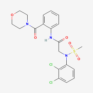 N~2~-(2,3-dichlorophenyl)-N~2~-(methylsulfonyl)-N-[2-(morpholin-4-ylcarbonyl)phenyl]glycinamide