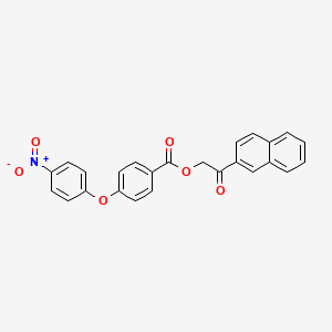 2-(2-naphthyl)-2-oxoethyl 4-(4-nitrophenoxy)benzoate