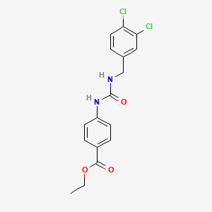 ethyl 4-({[(3,4-dichlorobenzyl)amino]carbonyl}amino)benzoate