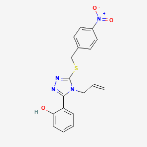 2-{4-allyl-5-[(4-nitrobenzyl)thio]-4H-1,2,4-triazol-3-yl}phenol