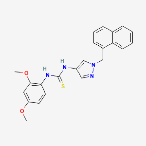 N-(2,4-dimethoxyphenyl)-N'-[1-(1-naphthylmethyl)-1H-pyrazol-4-yl]thiourea