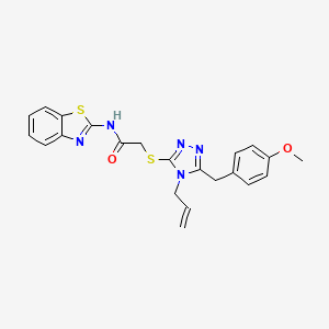 N-(1,3-benzothiazol-2-yl)-2-{[5-(4-methoxybenzyl)-4-(prop-2-en-1-yl)-4H-1,2,4-triazol-3-yl]sulfanyl}acetamide