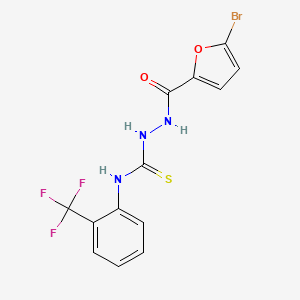 2-(5-bromo-2-furoyl)-N-[2-(trifluoromethyl)phenyl]hydrazinecarbothioamide