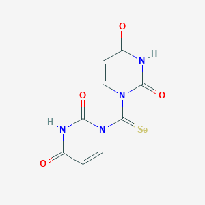 molecular formula C9H6N4O4Se B035252 Bis-(N,N'-uracil-1-yl)selenoxomethane CAS No. 111128-91-7