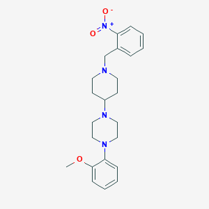 molecular formula C23H30N4O3 B352524 1-(2-Methoxyphenyl)-4-[1-(2-nitrobenzyl)piperidin-4-yl]piperazine CAS No. 431923-21-6