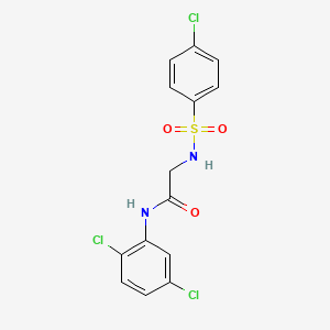 2-[(4-chlorophenyl)sulfonylamino]-N-(2,5-dichlorophenyl)acetamide