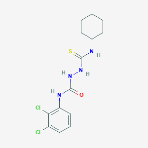 2-[(cyclohexylamino)carbonothioyl]-N-(2,3-dichlorophenyl)hydrazinecarboxamide