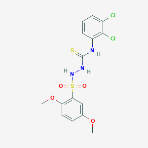 N-(2,3-dichlorophenyl)-2-[(2,5-dimethoxyphenyl)sulfonyl]hydrazinecarbothioamide