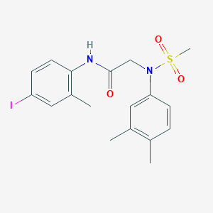 N~2~-(3,4-dimethylphenyl)-N~1~-(4-iodo-2-methylphenyl)-N~2~-(methylsulfonyl)glycinamide