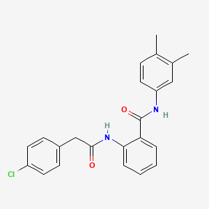 2-{[(4-chlorophenyl)acetyl]amino}-N-(3,4-dimethylphenyl)benzamide