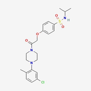 4-{2-[4-(5-chloro-2-methylphenyl)-1-piperazinyl]-2-oxoethoxy}-N-isopropylbenzenesulfonamide