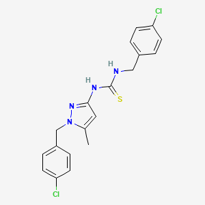 N-(4-chlorobenzyl)-N'-[1-(4-chlorobenzyl)-5-methyl-1H-pyrazol-3-yl]thiourea