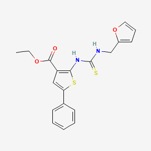 ethyl 2-({[(2-furylmethyl)amino]carbonothioyl}amino)-5-phenyl-3-thiophenecarboxylate