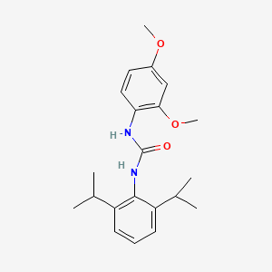 molecular formula C21H28N2O3 B3525379 1-(2,4-Dimethoxyphenyl)-3-[2,6-di(propan-2-yl)phenyl]urea 