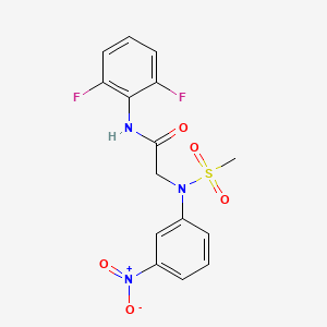 N~1~-(2,6-difluorophenyl)-N~2~-(methylsulfonyl)-N~2~-(3-nitrophenyl)glycinamide