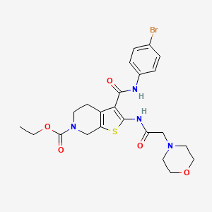 ethyl 3-{[(4-bromophenyl)amino]carbonyl}-2-[(4-morpholinylacetyl)amino]-4,7-dihydrothieno[2,3-c]pyridine-6(5H)-carboxylate