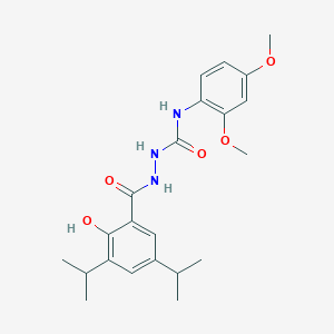 N-(2,4-dimethoxyphenyl)-2-(2-hydroxy-3,5-diisopropylbenzoyl)hydrazinecarboxamide