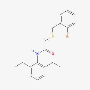 2-[(2-bromobenzyl)thio]-N-(2,6-diethylphenyl)acetamide