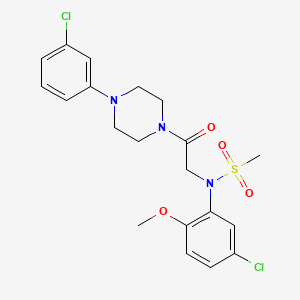 N-(5-Chloro-2-methoxy-phenyl)-N-{2-[4-(3-chloro-phenyl)-piperazin-1-yl]-2-oxo-ethyl}-methanesulfonamide